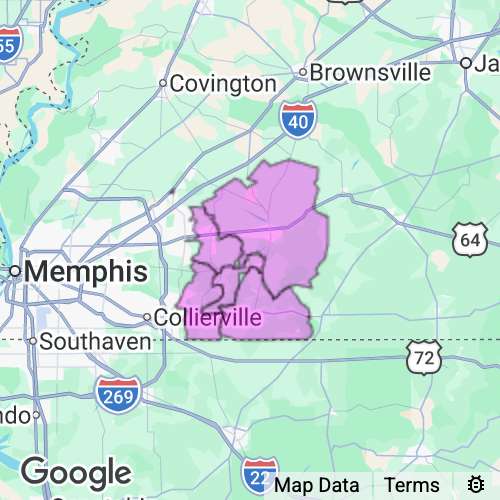 FAYETTE county map