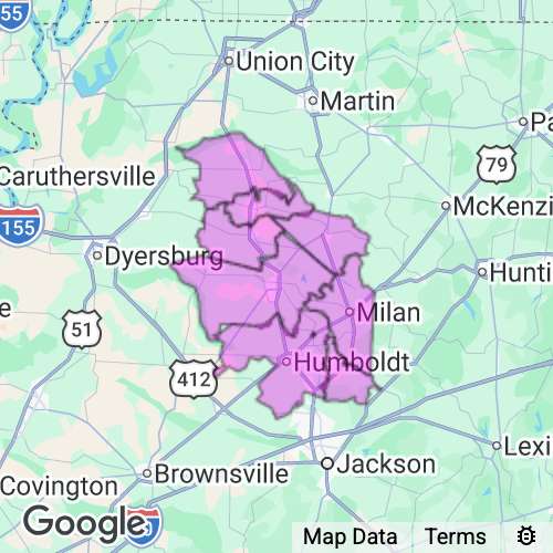 GIBSON county map