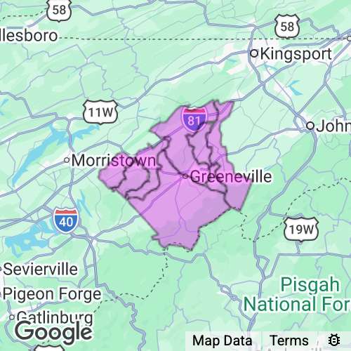 GREENE county map