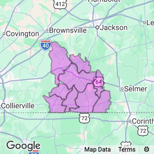 HARDEMAN county map
