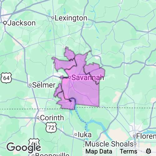HARDIN county map