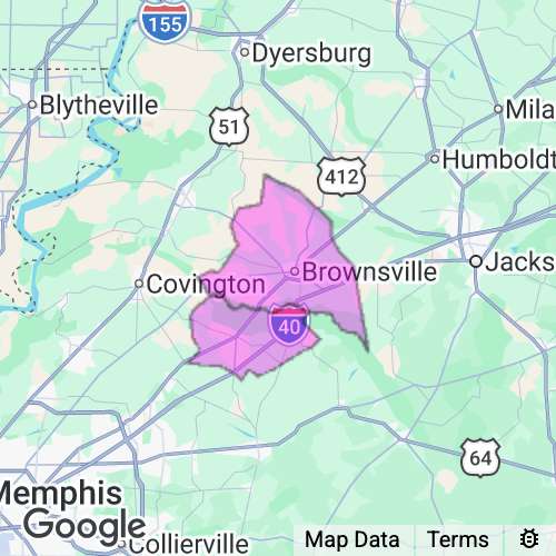 HAYWOOD county map