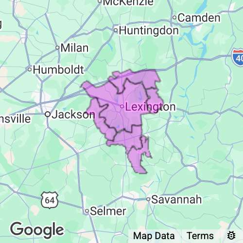 HENDERSON county map