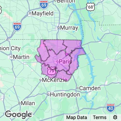 HENRY county map