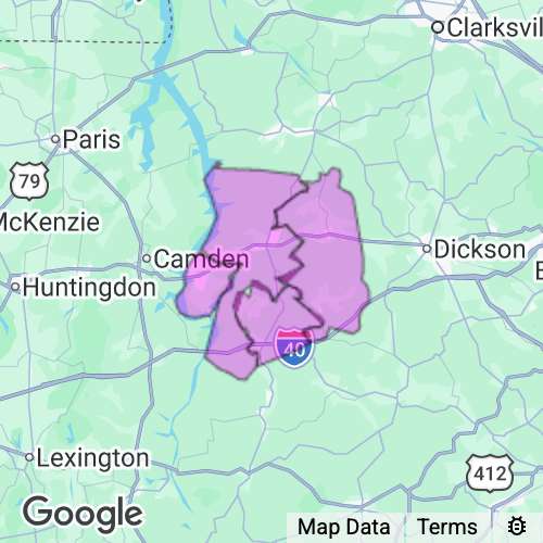 HUMPHREYS county map