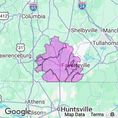 LINCOLN county map