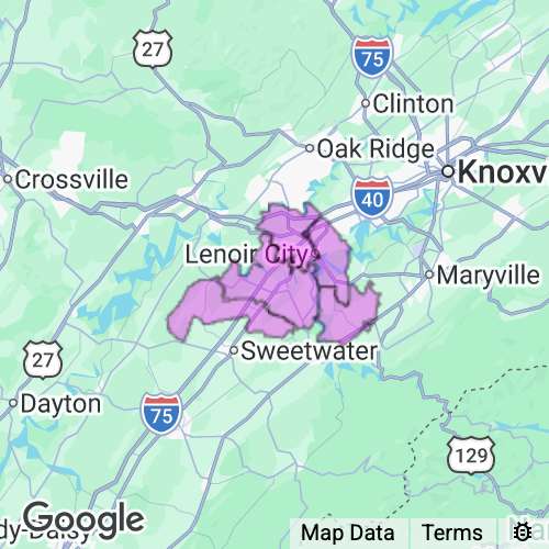 LOUDON county map