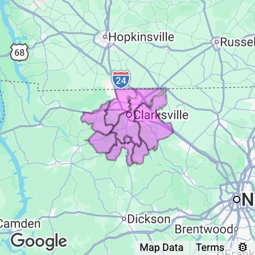 MONTGOMERY county map