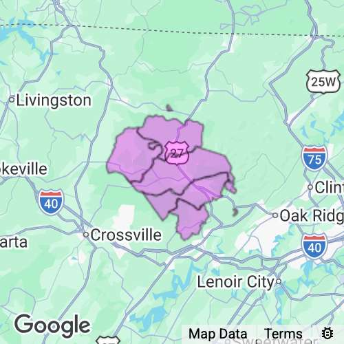 MORGAN county map