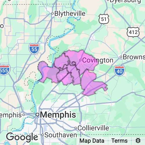 TIPTON county map