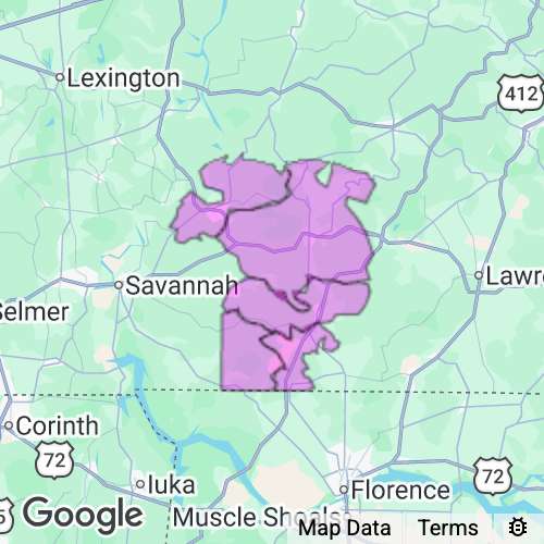 WAYNE county map