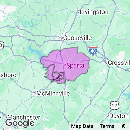 WHITE county map