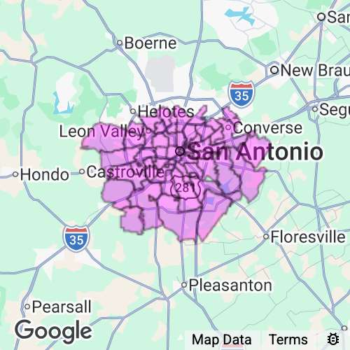 Bexar County (South) Texas real estate agent mailing area