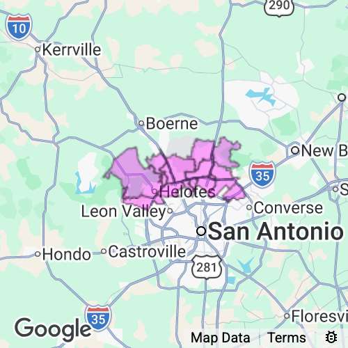Bexar County (North): Texas real estate agent mailing area