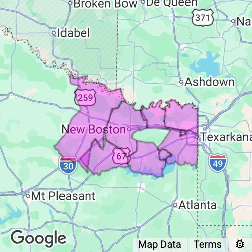 Bowie County Texas real estate agent mailing area