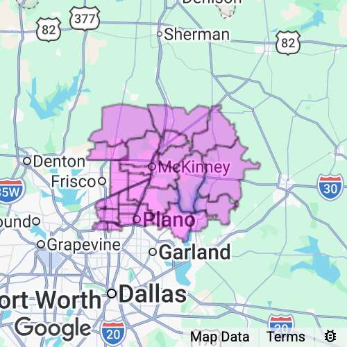 Collin County Texas real estate agent mailing area