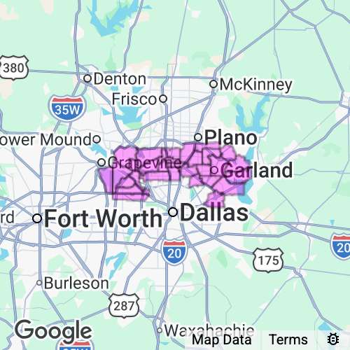 Dallas County (North) Texas real estate agent mailing area