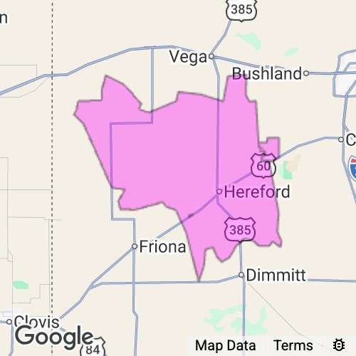 Deaf Smith County Texas real estate agent mailing area