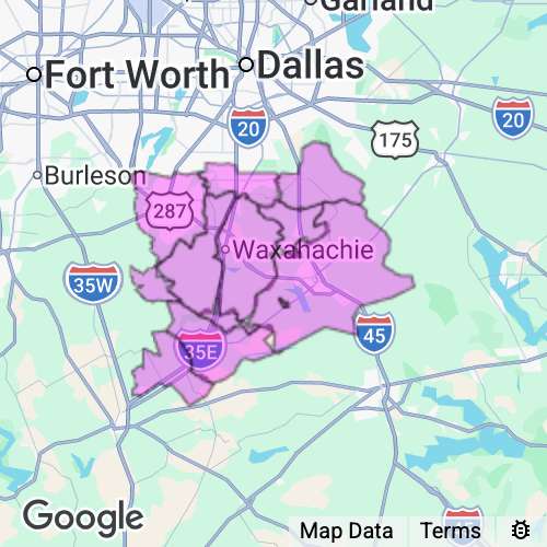 Ellis County Texas real estate agent mailing area