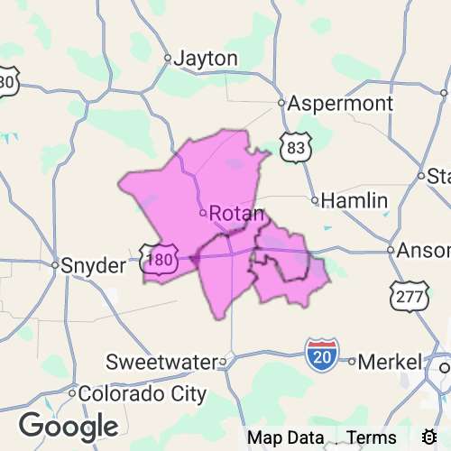 Fisher County Texas real estate agent mailing area