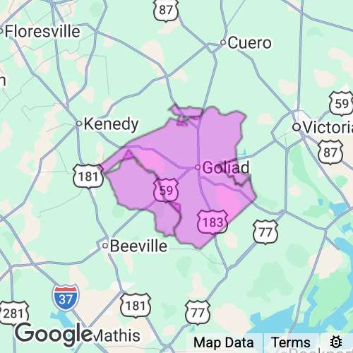 Goliad County Texas real estate agent mailing area