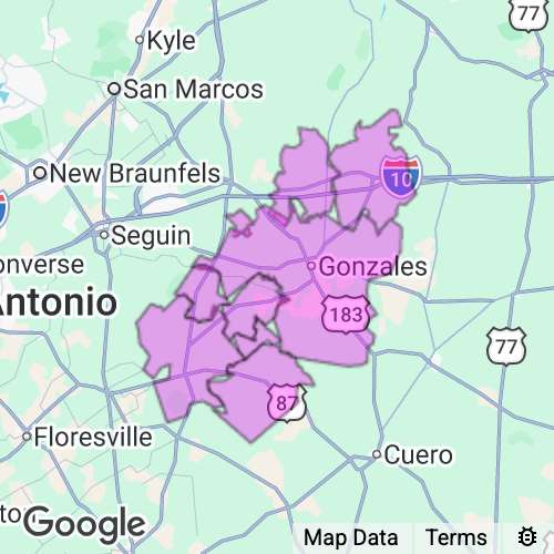 Gonzales County Texas real estate agent mailing area