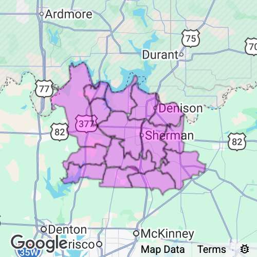 Grayson County Texas real estate agent mailing area