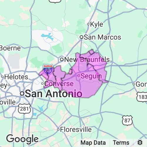 Guadalupe County Texas real estate agent mailing area