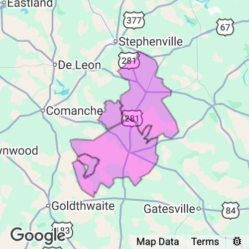 Hamilton County Texas real estate agent mailing area
