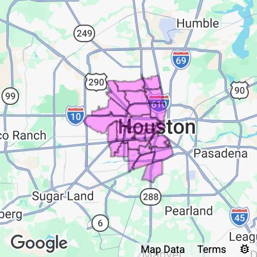 Harris County (Metro) Texas real estate agent mailing area