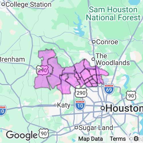 Harris County (North) Texas real estate agent mailing area