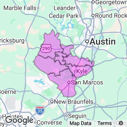 Hays County Texas real estate agent mailing area