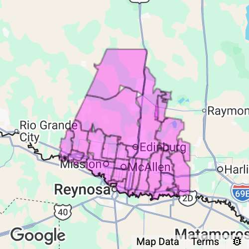 Hidalgo County Texas real estate agent mailing area