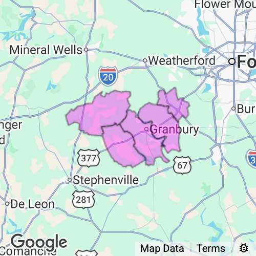 Hood County Texas real estate agent mailing area