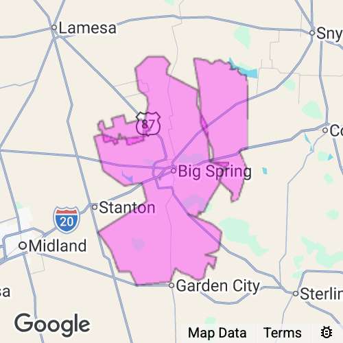 Howard County Texas real estate agent mailing area