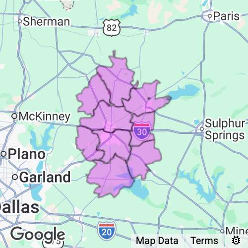 Hunt County Texas real estate agent mailing area