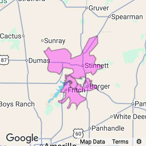 Hutchinson County Texas real estate agent mailing area