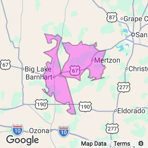 Irion County Texas real estate agent mailing area