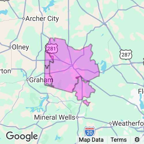 Jack County Texas real estate agent mailing area