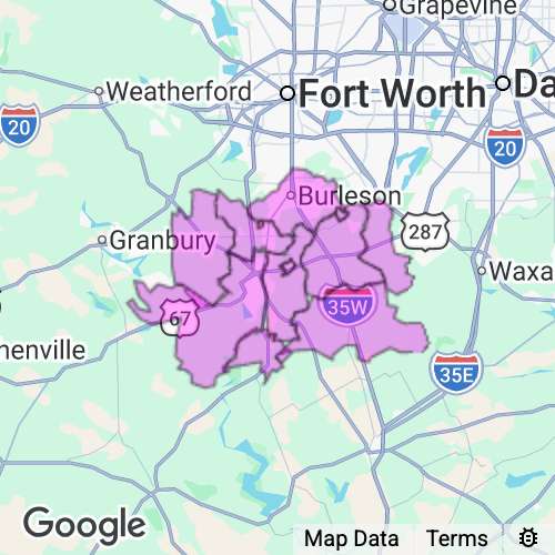Johnson County Texas real estate agent mailing area
