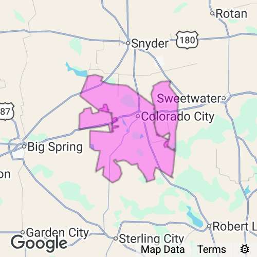 Mitchell County Texas real estate agent mailing area