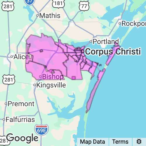 Nueces County Texas real estate agent mailing area