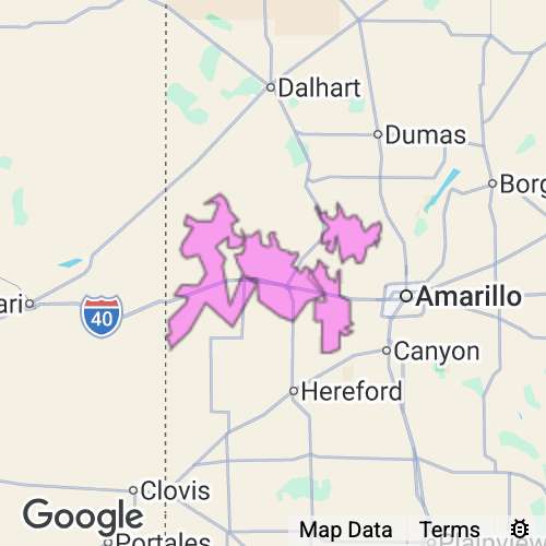Oldham County Texas real estate agent mailing area