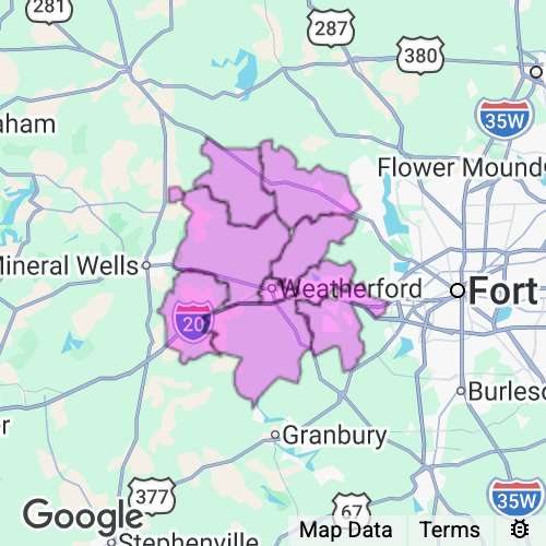 Parker County Texas real estate agent mailing area