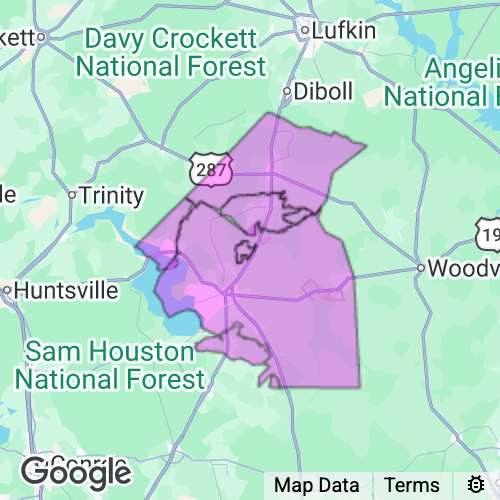 Polk County Texas real estate agent mailing area