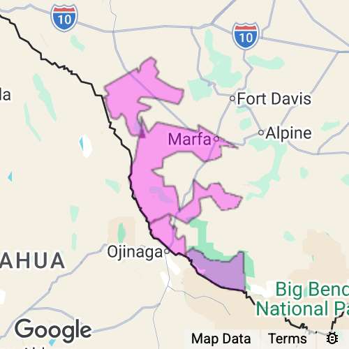 Presidio County Texas real estate agent mailing area