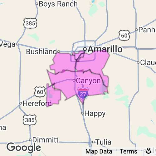 Randall County Texas real estate agent mailing area