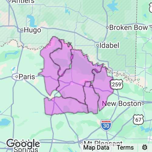Red River County Texas real estate agent mailing area