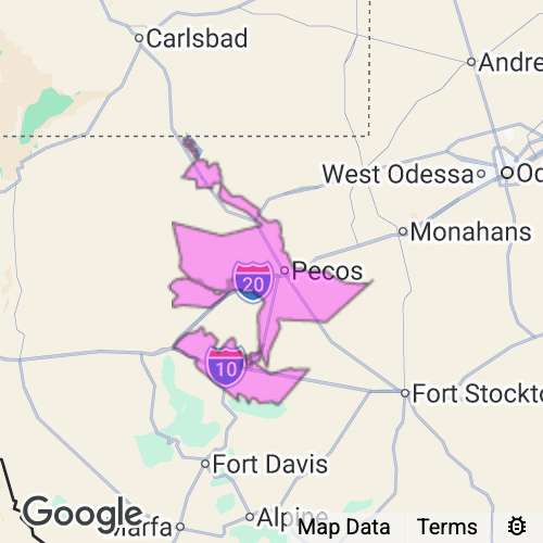 Reeves County Texas real estate agent mailing area