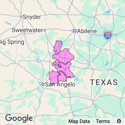 Runnels County Texas real estate agent mailing area